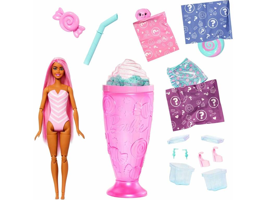 Barbie Pop Reveal Bonbons Poupée Surprise Avec Verre Rose