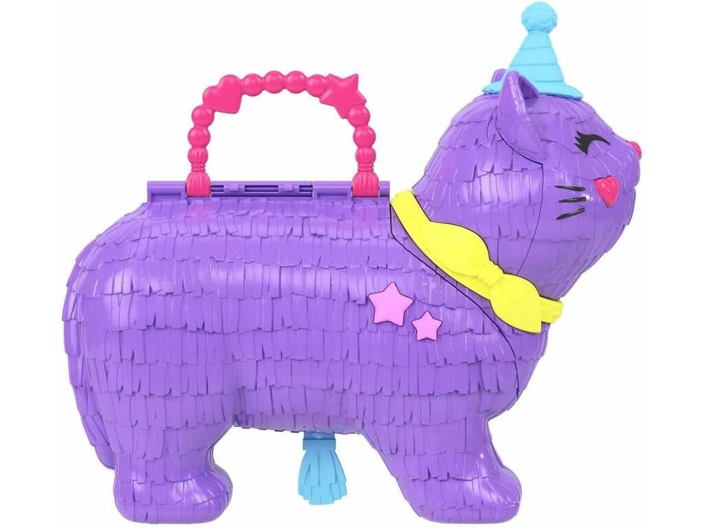 Polly Pocket Mini Dolls Partyland Coffre à chat
