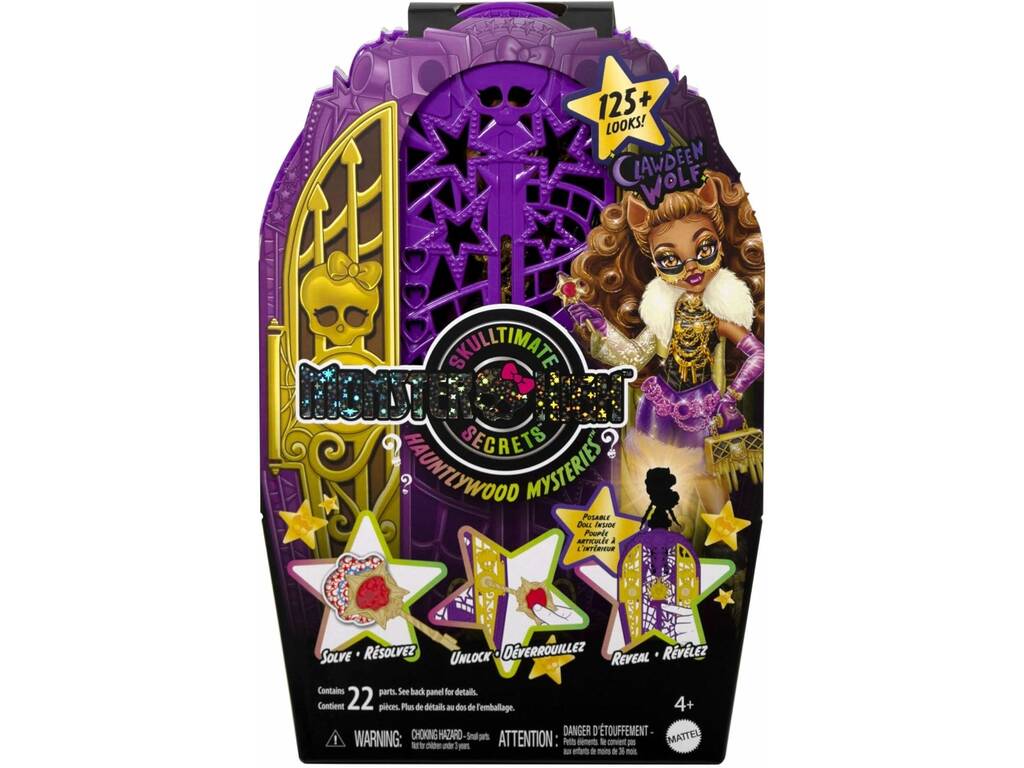 Monster High Skulltimate Secrets Hauntlywood Mysteries Clawdeen Wolf avec armoire