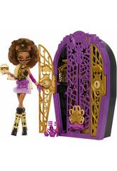 Monster High Skulltimate Secrets Hauntlywood Mysteries Clawdeen Wolf avec armoire