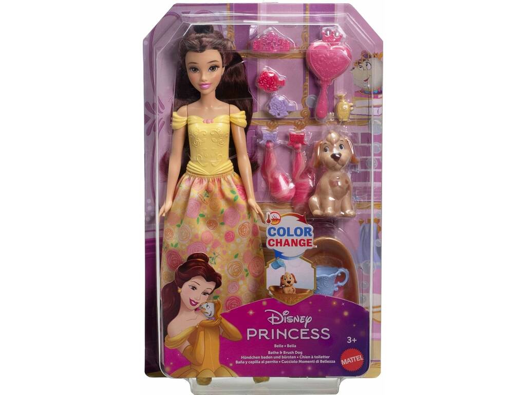 Poupées Disney Princesse Belle et Mascotte de bain