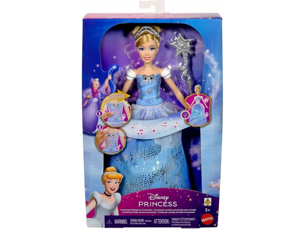 Disney Princess Boneca Cinderela com Vestido de Baile Encantado