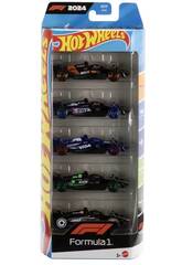 Hot Wheels Pack 5 veicoli Formula 1 2024