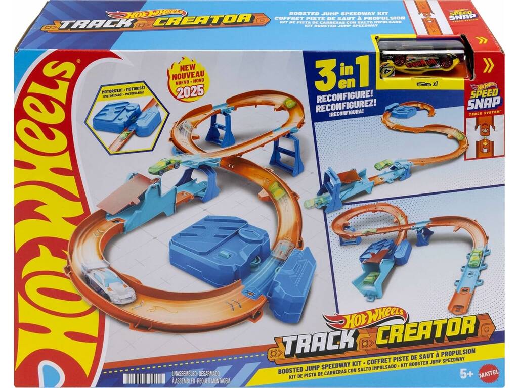 Kit Circuit Super Jump 3 en 1 Hot Wheels Track Creator