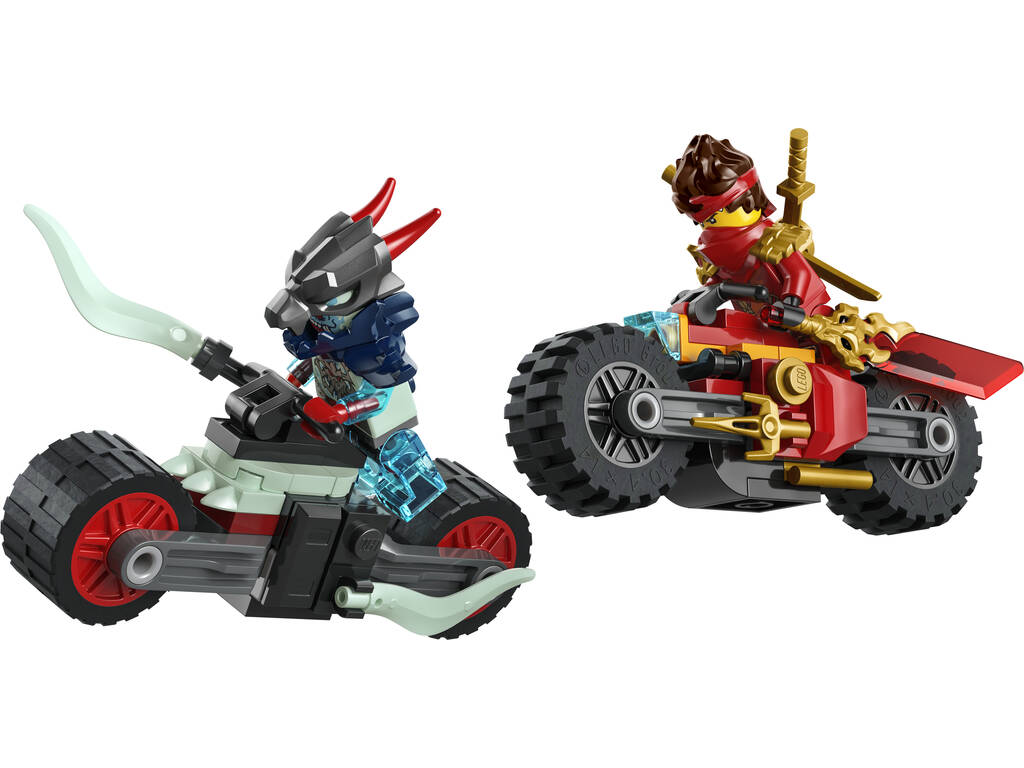 Lego Ninjago course éclair sur moto de Kai
