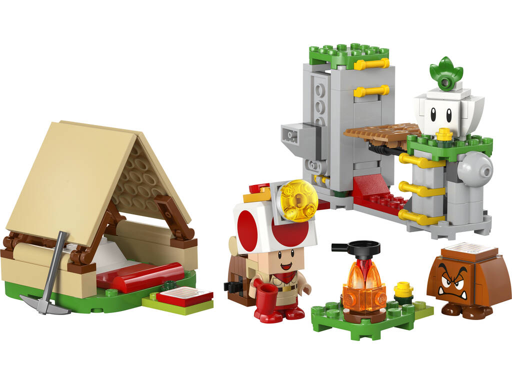 Lego Super Mario De Acampada con el Capitán Toad