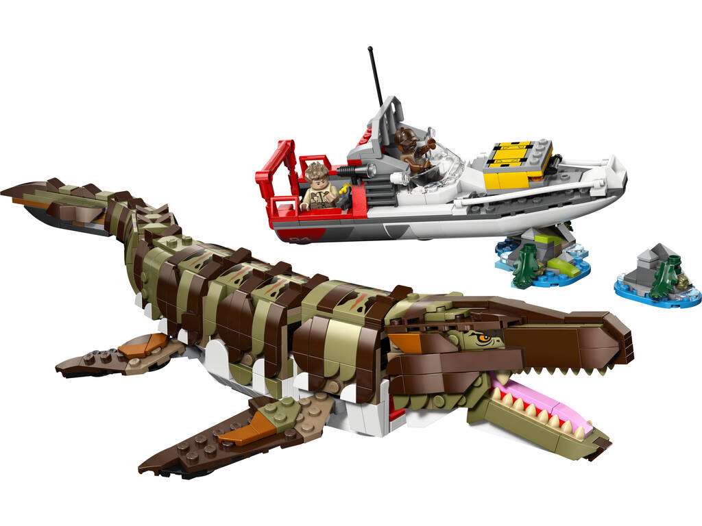 Lego Jurassic World Rebirth Mission navale : Mosasaurus à construire
