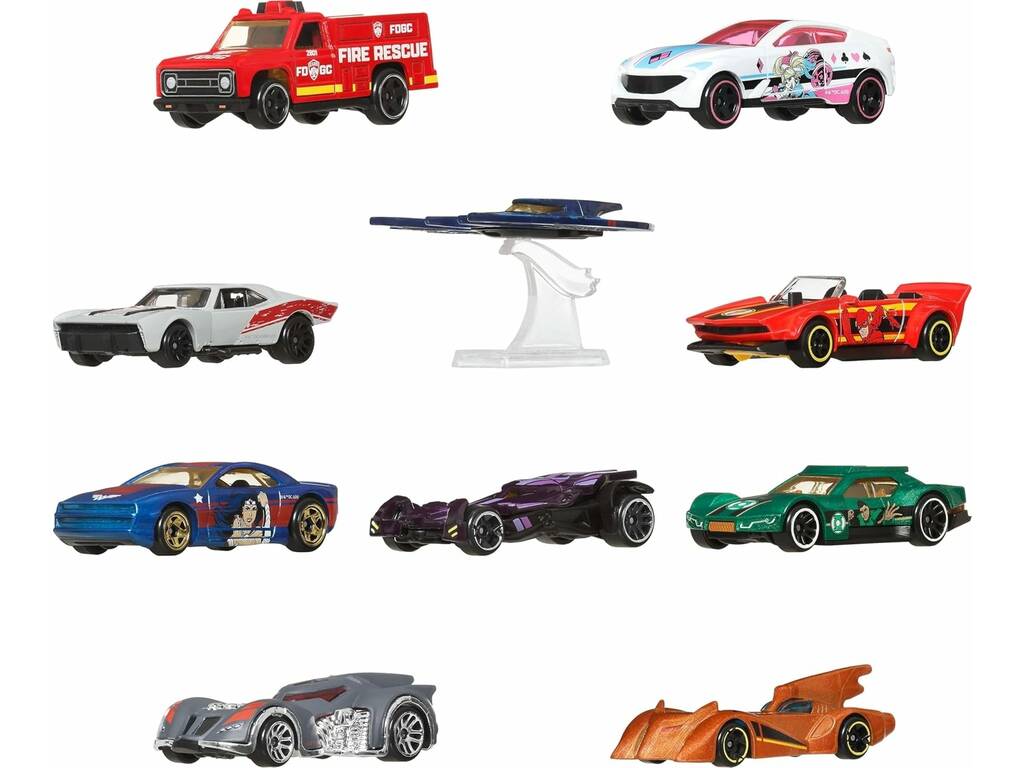Hot Wheels Silver Series Pack 10 véhicules Batman DC