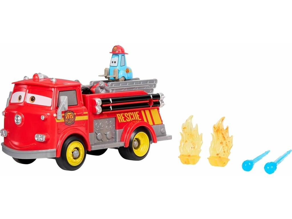 Cars Radiator Spreings Race & Rescue Red Fire Truck et Guido