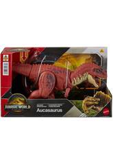 Jurassic World Rebirth Figura Aucasaurus Rugido Selvagem de 33 cm