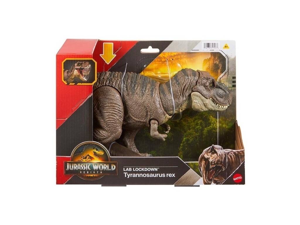 Jurassic World Rebirth Figura Tyrannosaurus Rex Lab Lockdown