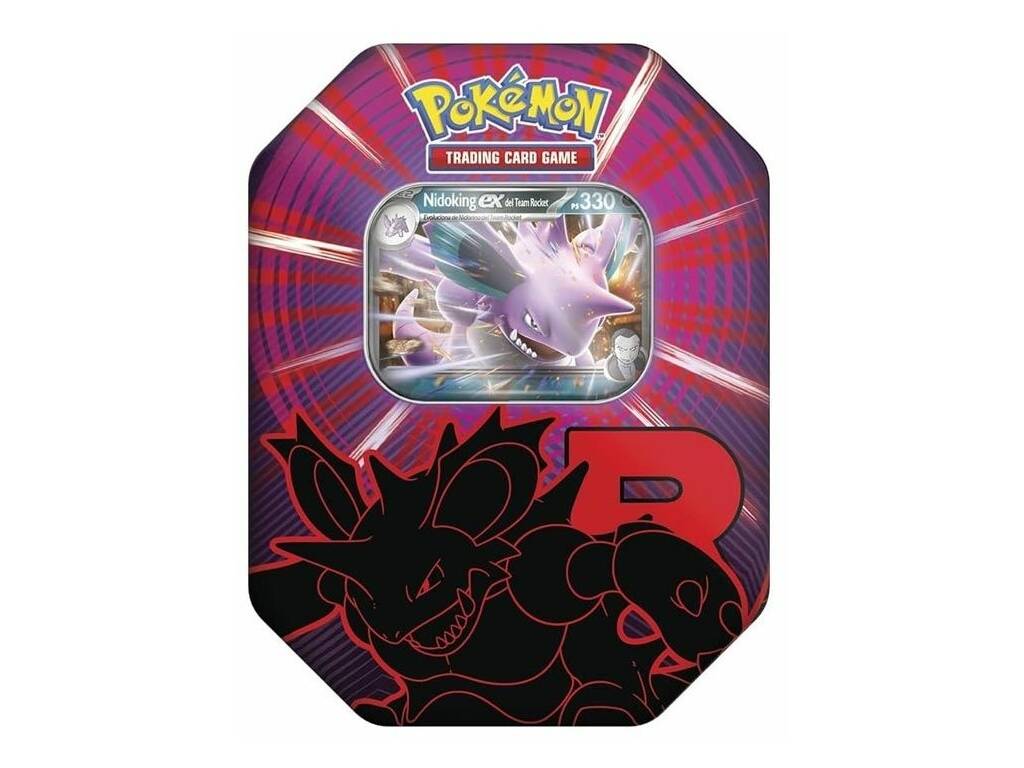 Pokémon TCG Escarlata y Púrpura Rivales Predestinados Lata con 4 Sobres
