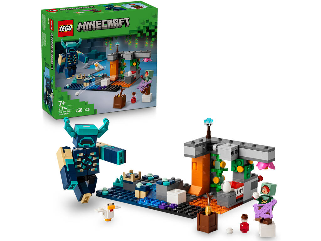Lego Minecraft La rencontre avec le gardien