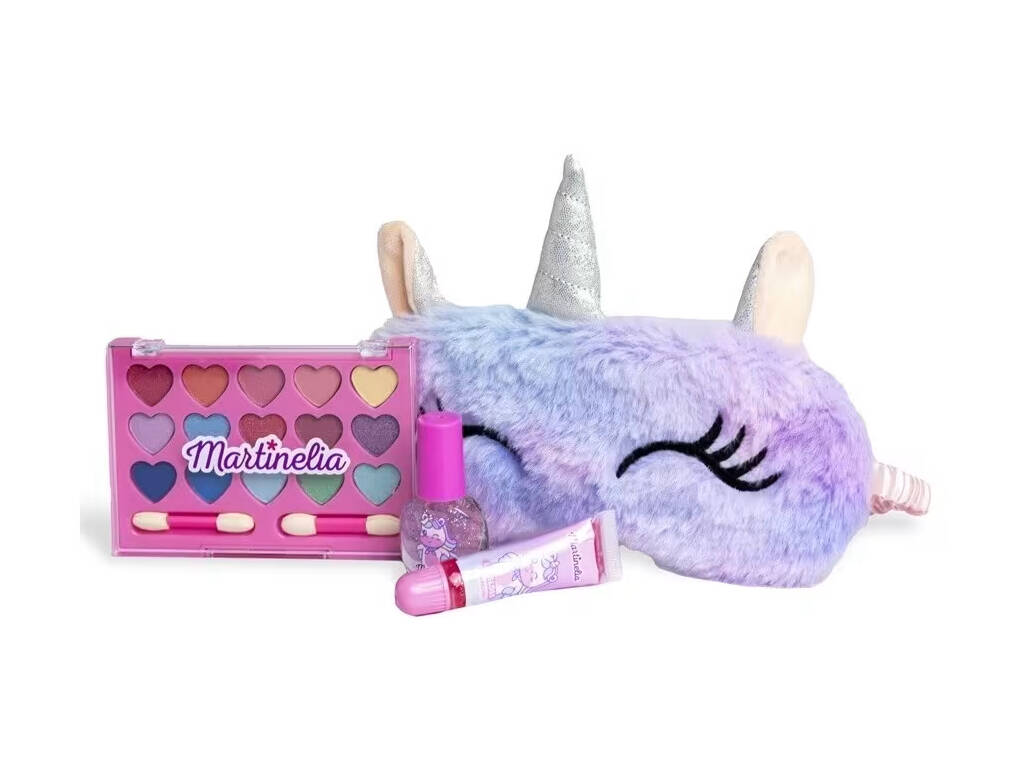 Martinelia Masque de sommeil et set de maquillage pour la petite licorne