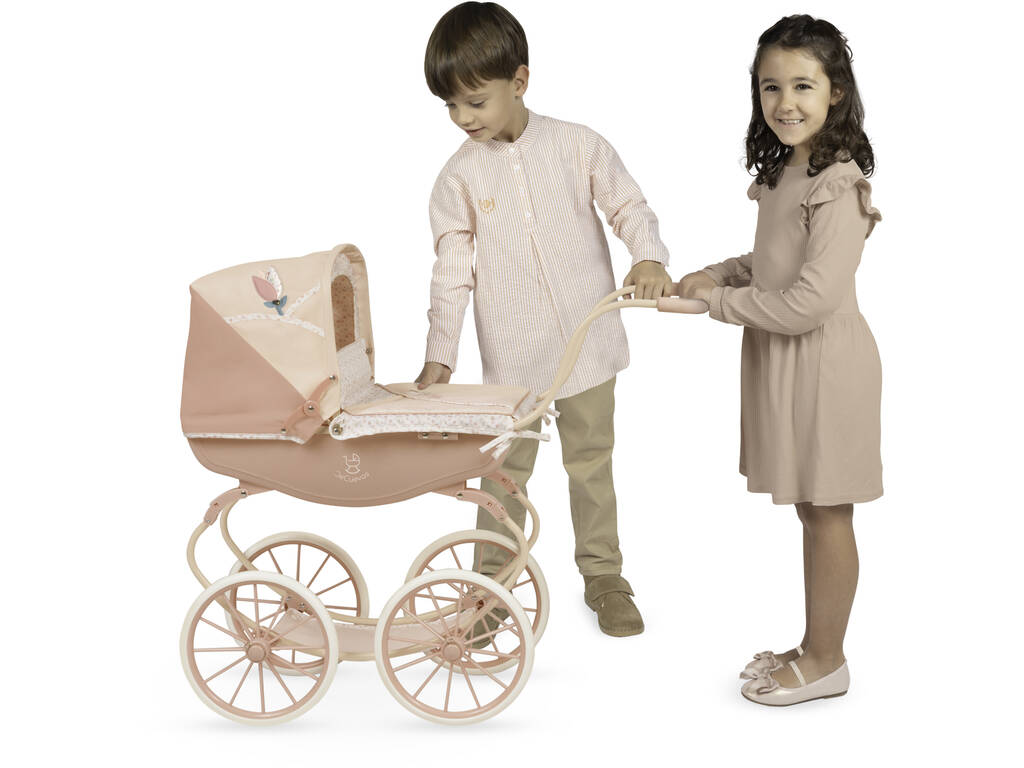 Chariot de poupée Tulipe classique avec sac à main