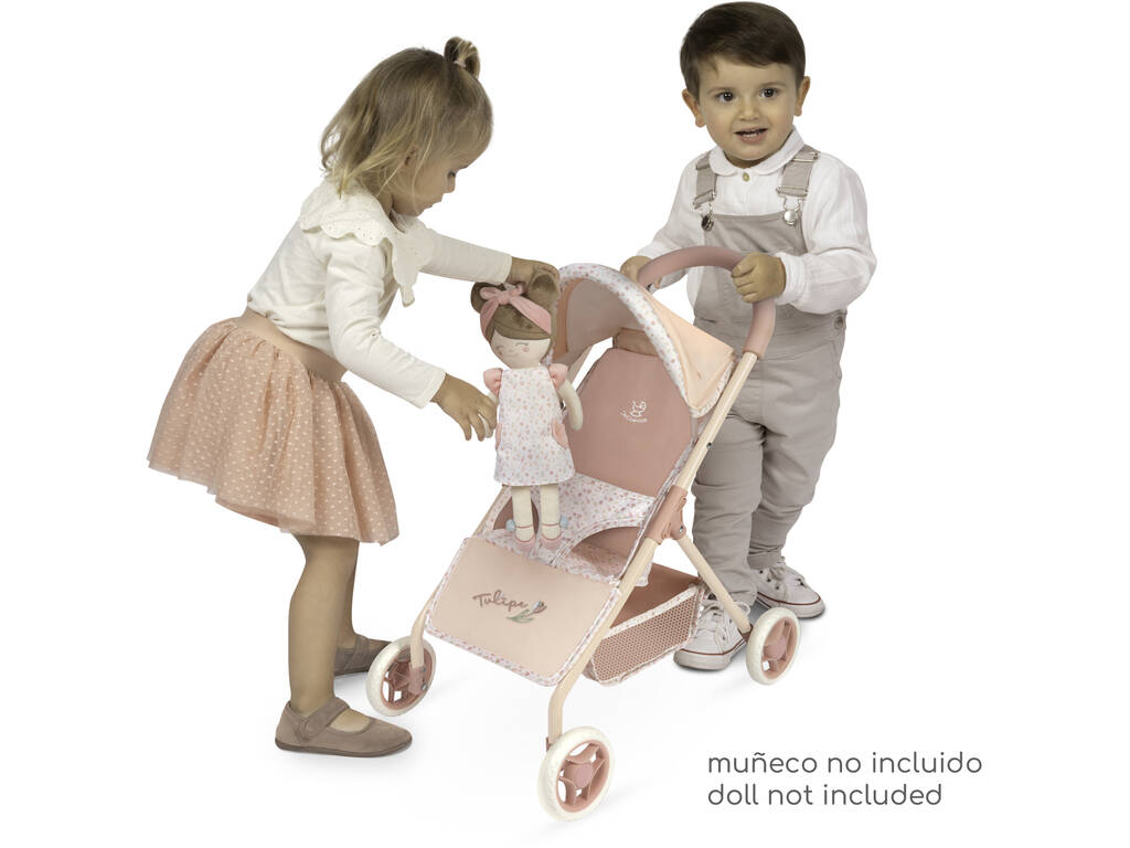 Chariot de poupée Tulipe Ma première poussette