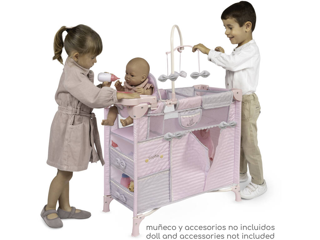 Armoire à langer pliable Sophie avec accessoires