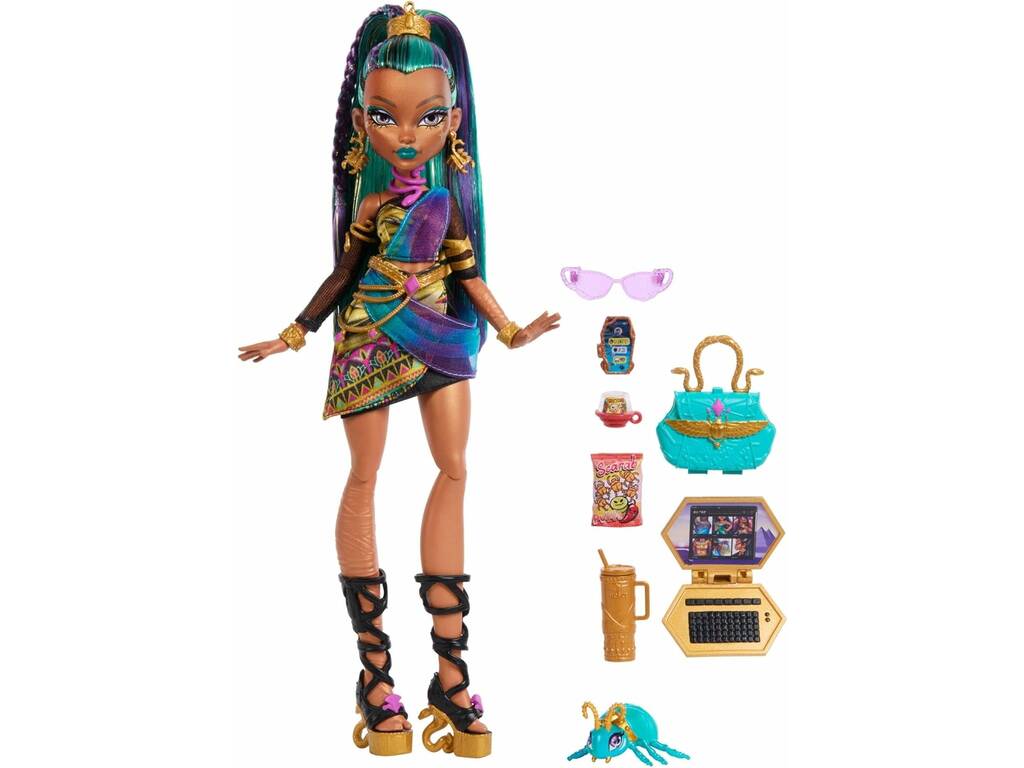 Poupée Monster High Nefera De Nile avec Lavish et accessoires