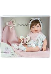 Muñeca Bebé Sweet Baby Farfalla de 42 cm con Chupete y Mantita