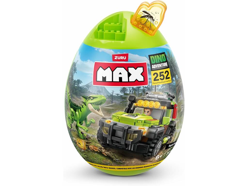 Zuru Max Œuf Dino Adventure Raptor Force avec 252 pièces
