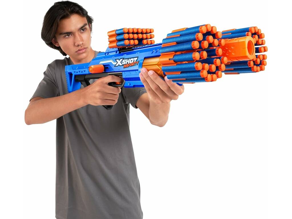 Zuru Xshot Lanceur Insanity Berzerko avec 48 fléchettes