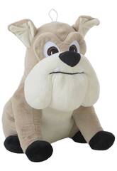 Peluche Cão Bulldog de 45 cm