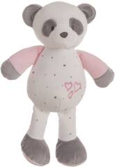 Peluche extra douce Baby Panda rose de 30 cm
