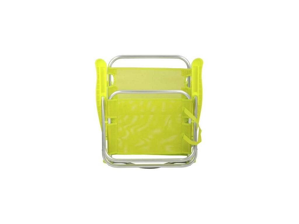 Chaise de plage pliante en aluminium vert lime