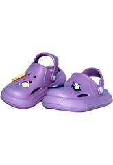 Tamancos Perfurados EVA Infantis Roxo Tamanho 20
