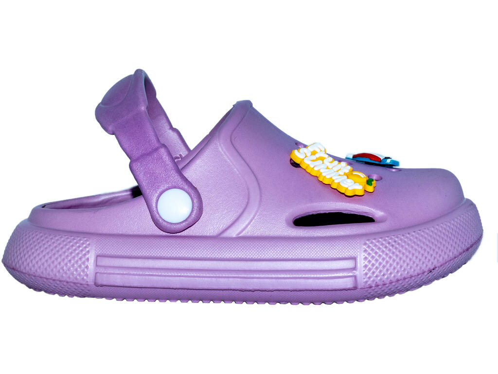 Sabots perforés EVA pour enfants, violet, taille 27