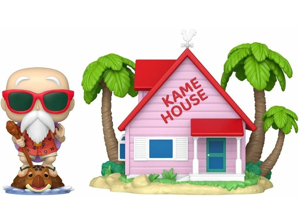 Funko Pop Town Dragon Ball Figura Master Roshi con Kame House