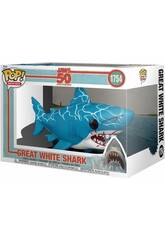 Funko Pop Movies Tiburn 50 Aniversario Figura Gran Tiburn Blanco