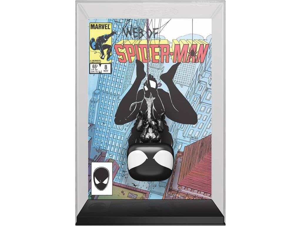 Funko Pop Comic Covers Marvel Spiderman Black Suit Spider-Man #8