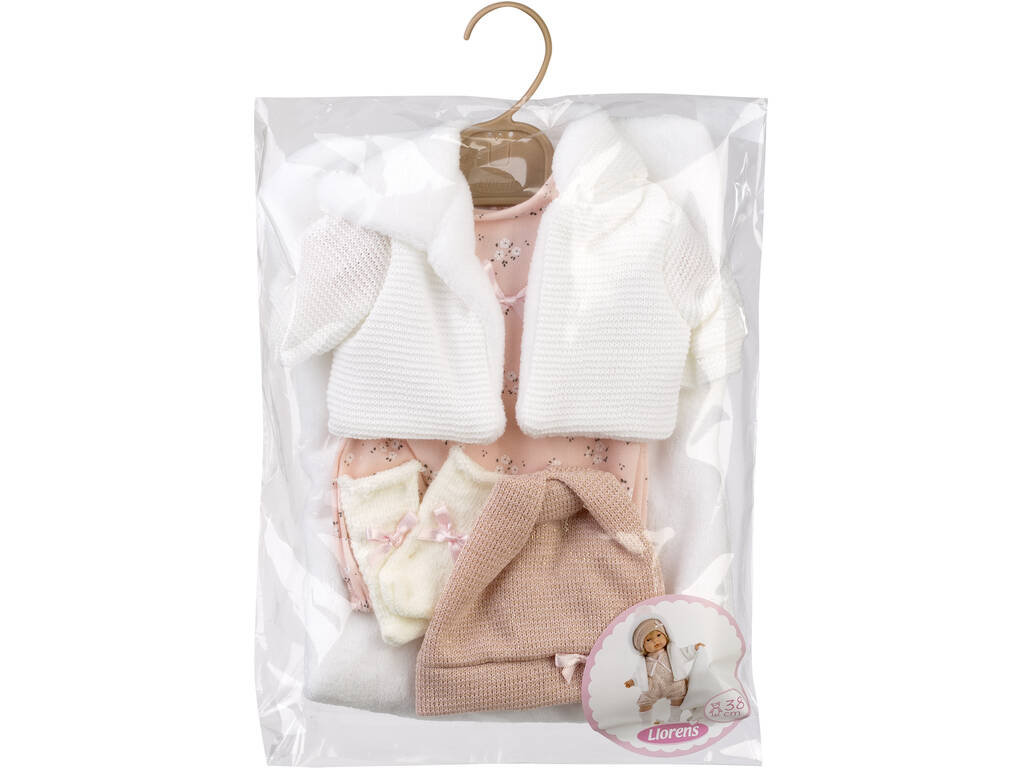 Robe pour poupée de 38 cm avec bonnet9, chaussettes et couverture