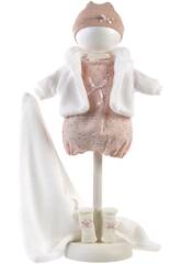 Robe pour poupée de 38 cm avec bonnet9, chaussettes et couverture