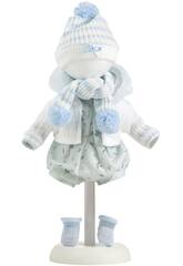 Poupe bleue de 38 cm