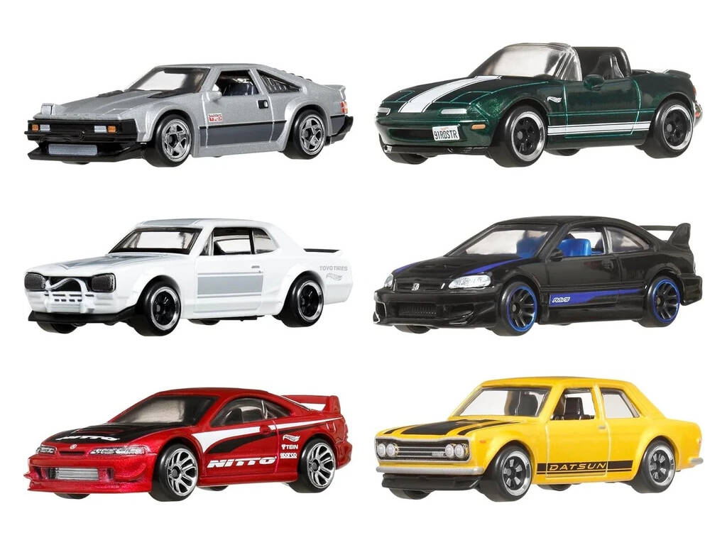 Hot Wheels Premium Silver Series Multipack Exclusivo 6 Coches Streets Of Japan