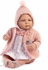 Poupée bébé qui pleure Valeria de 50 cm avec poids réel et veste