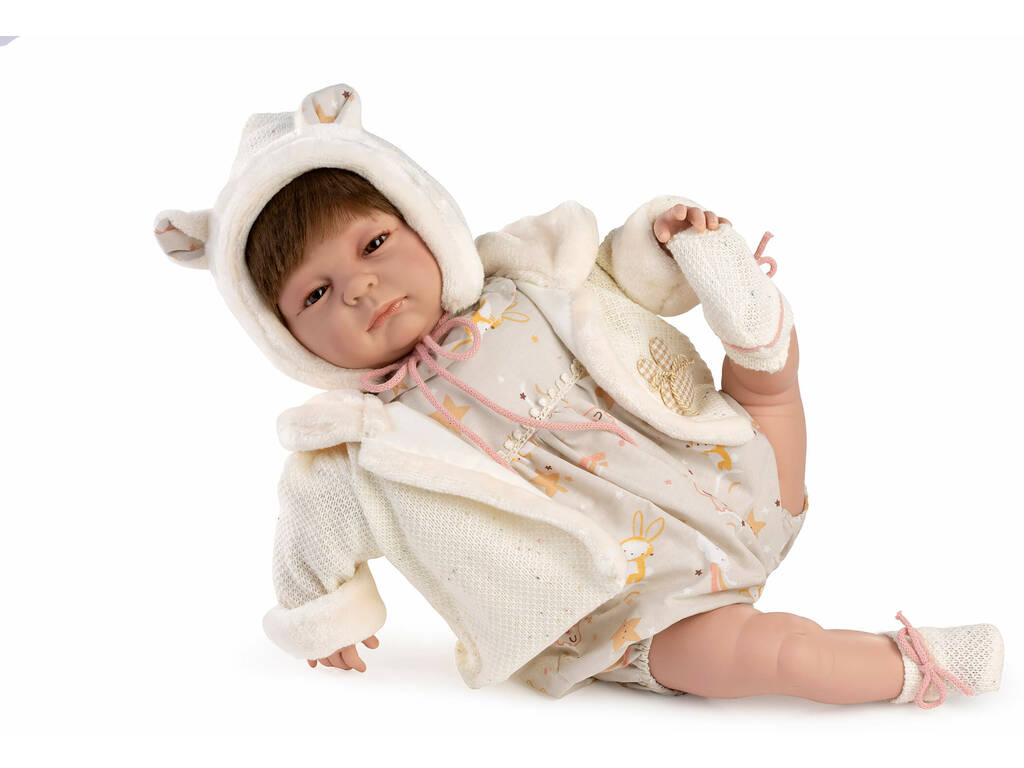 Poupée bébé pleureur Victor de 50 cm avec poids réel et veste