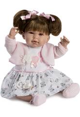 Poupée bébé pleureuse Daniela de 45 cm avec nattes