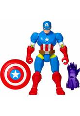 Marvel MixMashers Figurine de base Captain America avec accessoires