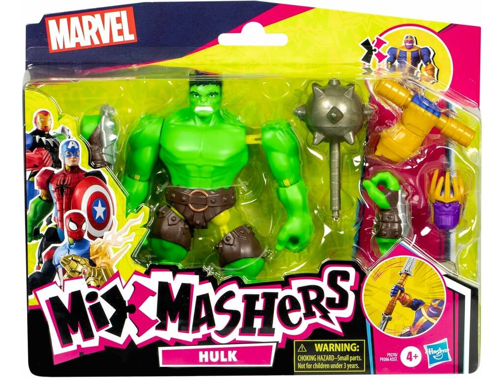 Marvel MixMashers Figurine Hulk Deluxe avec accessoires