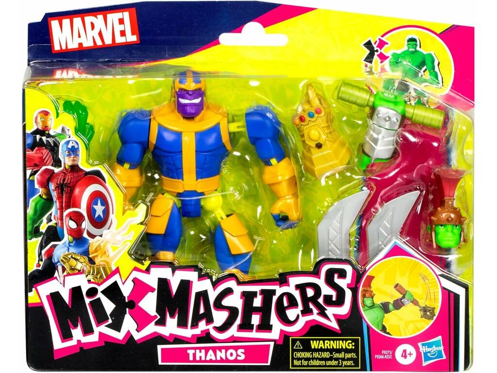 Marvel MixMashers Figurine Deluxe Thanos avec accessoires