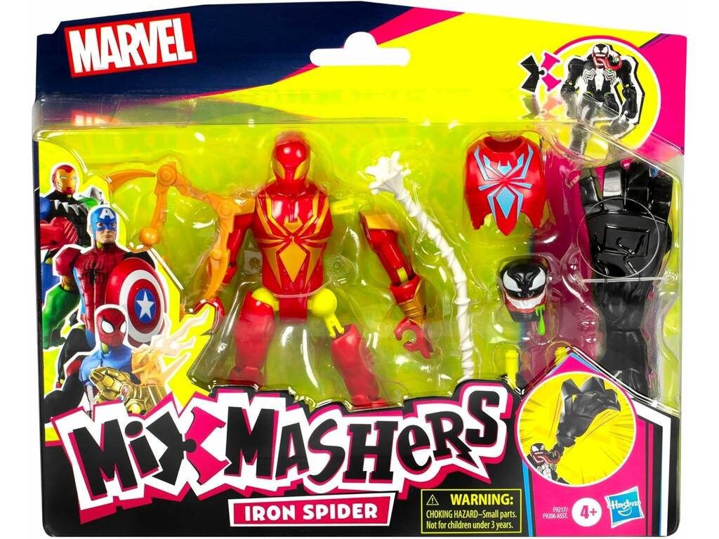 Marvel MixMashers Figura Deluxe Iron Spider con Accesorios
