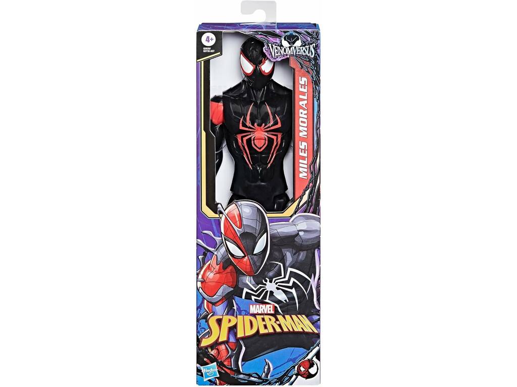 Marvel Spiderman VenomVersus Figura Titán Miles Morales de 29 cm