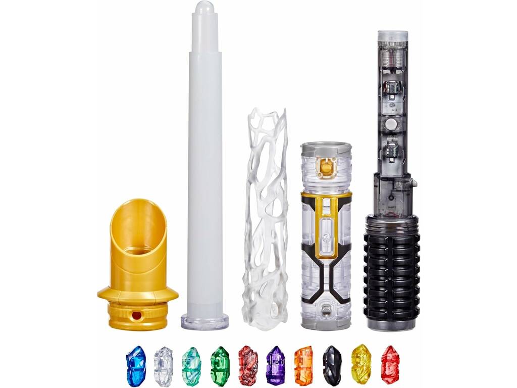 Star Wars Cristal de puissance Sabre laser avec cristaux de puissance, lumière et sons