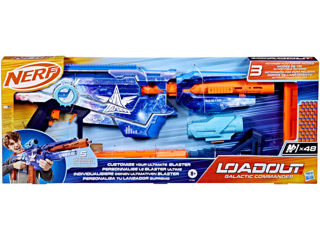 Nerf Loadout Lanceur Galactic Commander avec 48 fléchettes