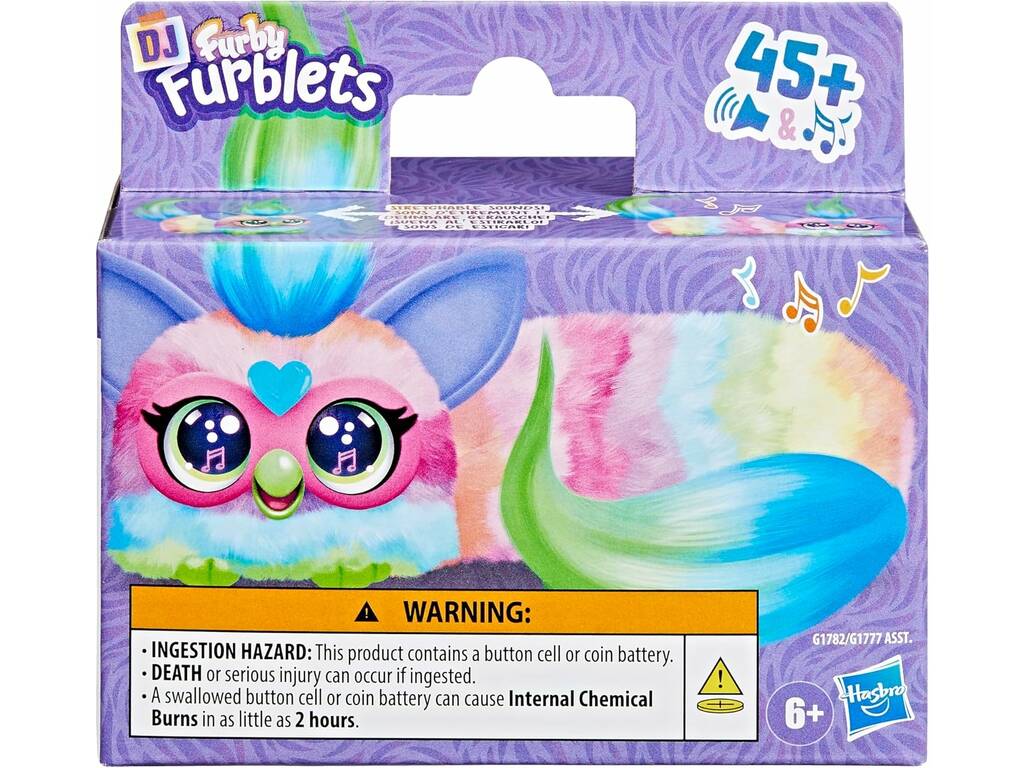 Furby Furblets DJ Peluche Can-Dee-Swirl avec sons