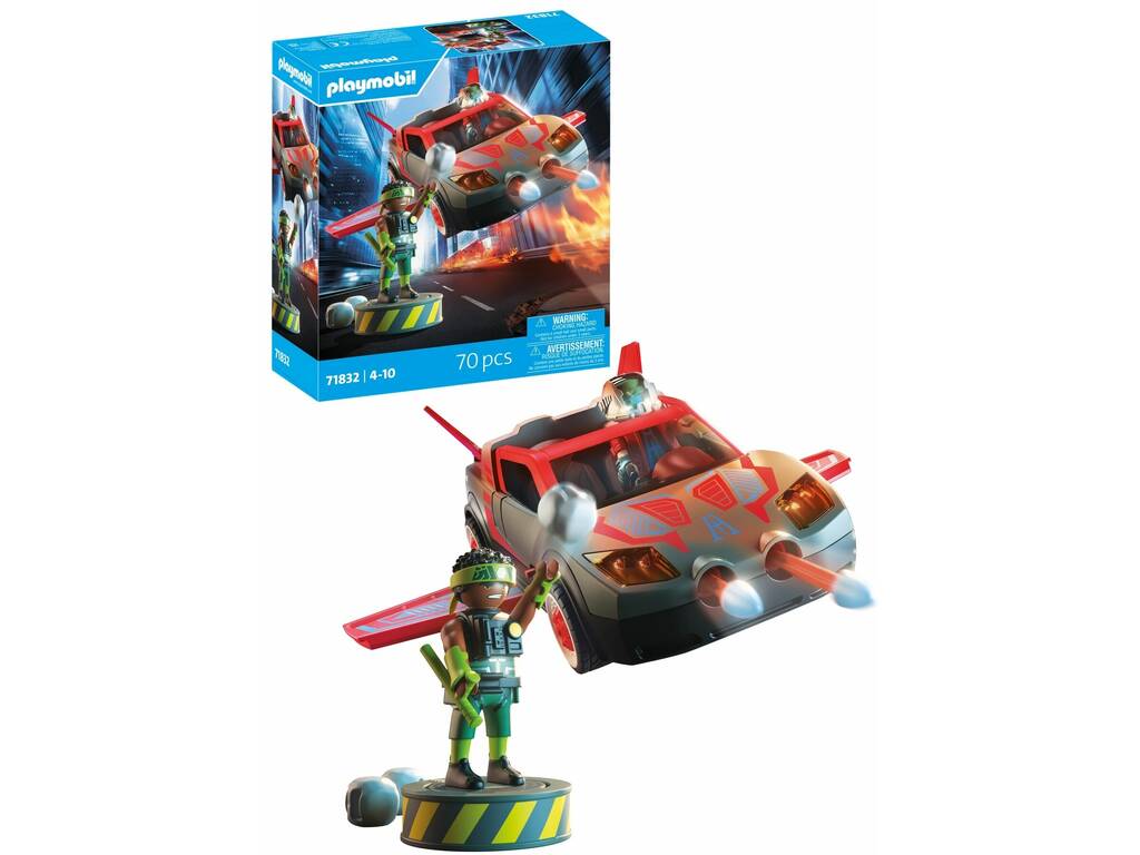 Playmobil Héroes con Vehículo Volador