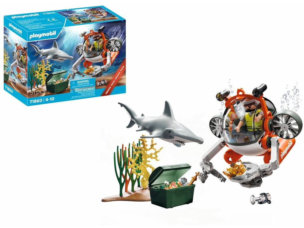 Playmobil Búsqueda del Tesoro con Submarino